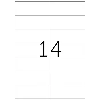 Labels HERMA Premium A4 105x42 mm blanco papel mate 1400 uds.