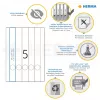 Etiquetas para archivadores HERMA A4 34x297 mm blanco papel mate opaco 125 uds.