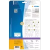 Etiquetas para archivadores HERMA A4 34x297 mm blanco papel mate opaco 125 uds.