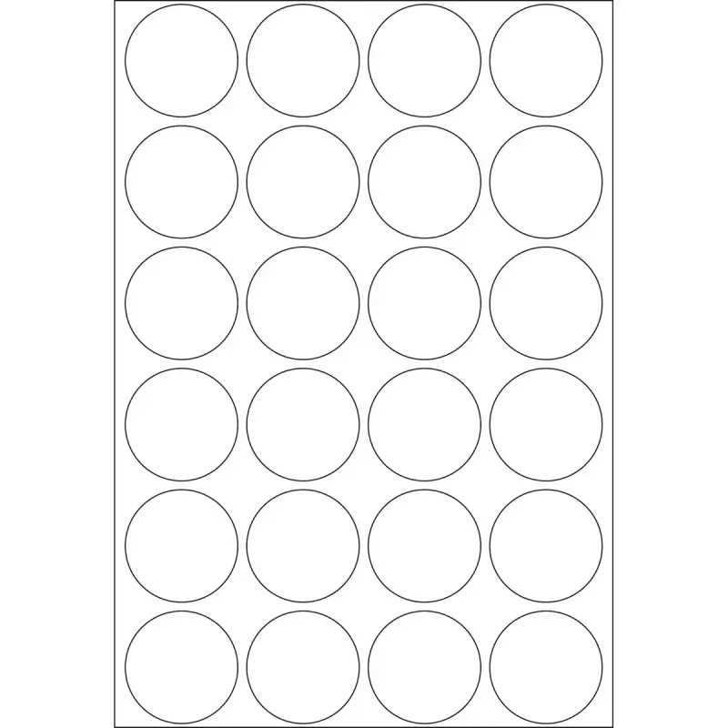 Etiquetas multifunción HERMA 768 uds. redondas papel blanco 25 mm