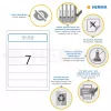 Etiquetas para lomos de archivador HERMA A4 192x38 mm blanco papel mate opaco 175 uds.