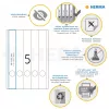 Etiquetas de archivo HERMA A4 38x297 mm blanco papel mate opaco 125 uds.