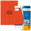 Etiquetas autoadhesivas para impresora HERMA Coloured Labels A4 45,7x21,2 mm rojo