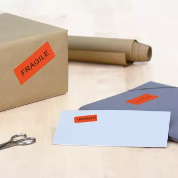 Etiquetas autoadhesivas para impresora HERMA Coloured Labels A4 45,7x21,2 mm rojo