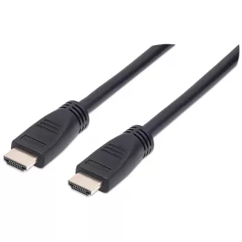 Manhattan cable HDMI 4K@60Hz con Ethernet – certificado CL3, 8 m, apto para instalación en pared, para TODAS las aplicaciones 4K y 1080p/HD – para actualizar al instante o preparado para futuras necesidades, conector macho a conector macho, negro, Ultra HD 4K x 2K, garantía de por vida, Premium High Speed