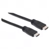 Manhattan 353960 cable HDMI de alta velocidad CL3 para instalación en pared con Ethernet, 4K@60Hz, Premium High Speed, macho a macho, 8 m, negro