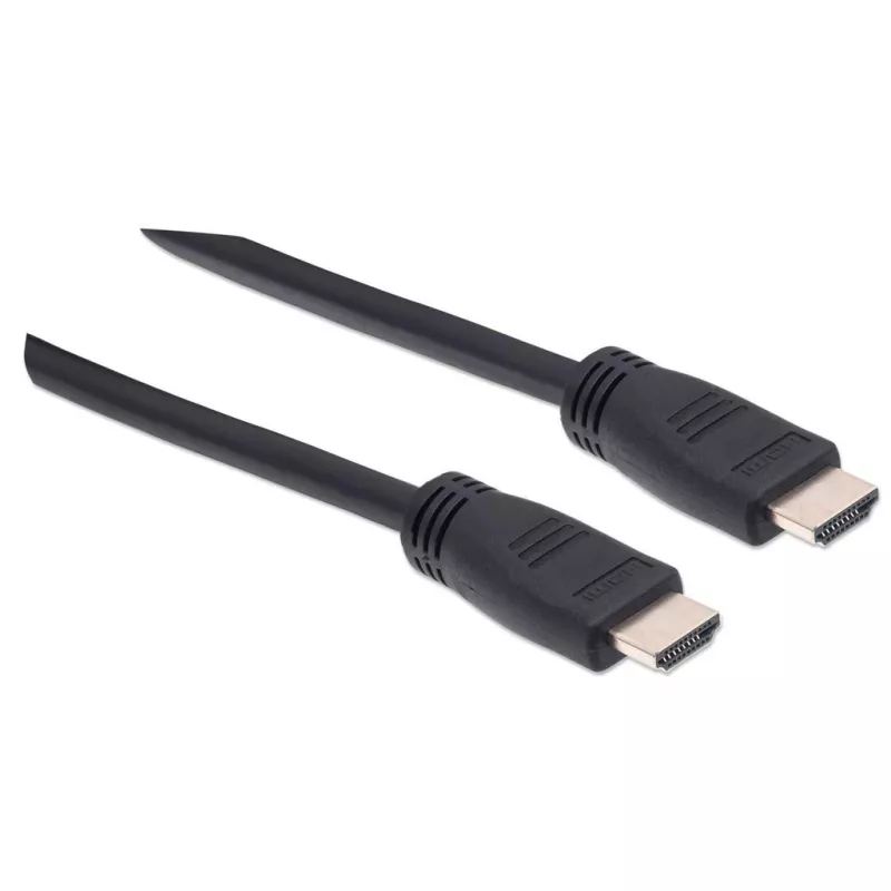 Manhattan 353960 cable HDMI de alta velocidad CL3 para instalación en pared con Ethernet, 4K@60Hz, Premium High Speed, macho a macho, 8 m, negro
