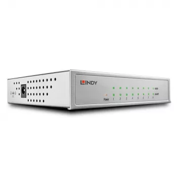 Lindy switch de red - Gigabit, sobremesa, 8 puertos, 10/100/1000
