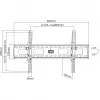 Soporte de pared Manhattan para TV y monitores (inclinable), para pantallas de 37 inch a 75 inch, compatibilidad VESA: todas entre 200x200 mm y 800x400 mm – comprueba las dimensiones de los cuatro orificios de montaje en la parte posterior de la pantalla para asegurarte de que encajan, máx. 75 kg, negro, soporte
