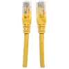 Cable de red Intellinet, Cat6, 5 m, amarillo, CCA, U/UTP, PVC, RJ45, contactos dorados, snagless, moldeado, garantía de por vida