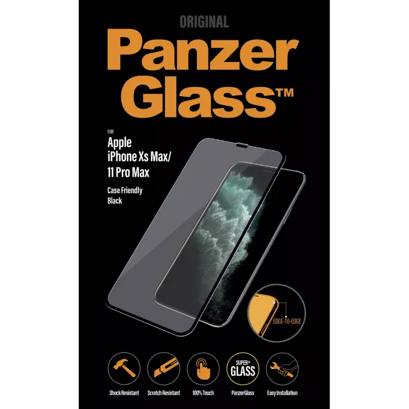 Protector de pantalla PanzerGlass® iPhone 11 Pro Max | Xs Max | Edge-to-Edge