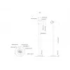 Multibrackets M Pro Series Single Pole Floorbase capacidad 10 kg 17,8-76,2 cm