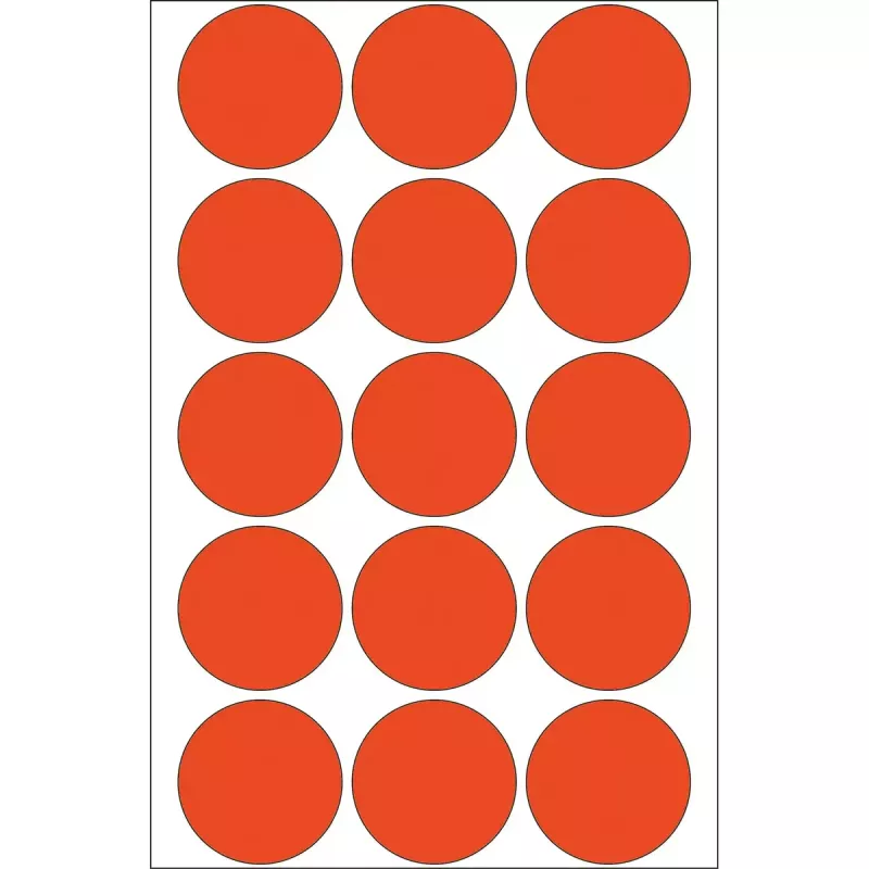 Etiquetas multiusos HERMA 480 uds. redondas rojas 32 mm
