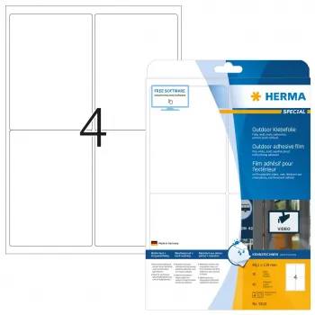 Etiqueta de impresora autoadhesiva HERMA 9534 A4 film para exteriores 99,1 x 139 mm