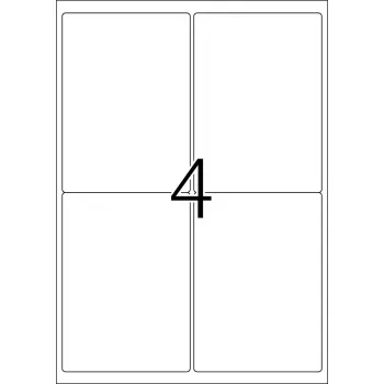 Etiqueta de impresora autoadhesiva HERMA 9534 A4 film para exteriores 99,1 x 139 mm