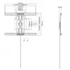 Soporte de pared giratorio universal Equip 37
