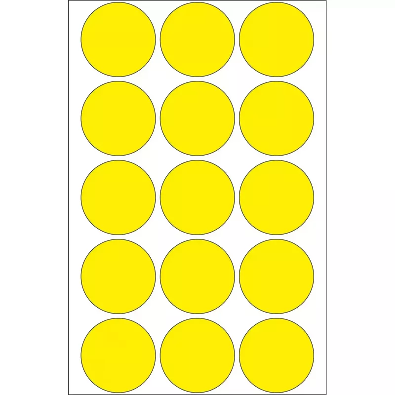 Etiquetas multiusos HERMA 2271 redondas amarillo Ø 32 mm 480 uds.