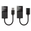 Lindy 60m USB 1.1 Cat.6 Extender Basic, transmisor y receptor de red, 60 m, 12 Mbit/s, Cat5e, Cat6, negro, plástico
