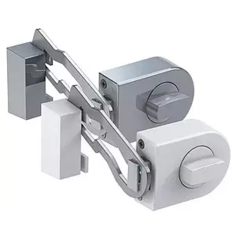 Olympia RS 50R cerradura adicional de puerta con barra de bloqueo, blanco