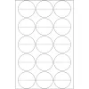 Etiquetas de precinto perforadas HERMA 2279 Ø 32 mm redondas transparente extra adherente film mate