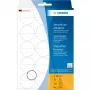 Etiquetas de precinto perforadas HERMA 2279 Ø 32 mm redondas transparente extra adherente film mate
