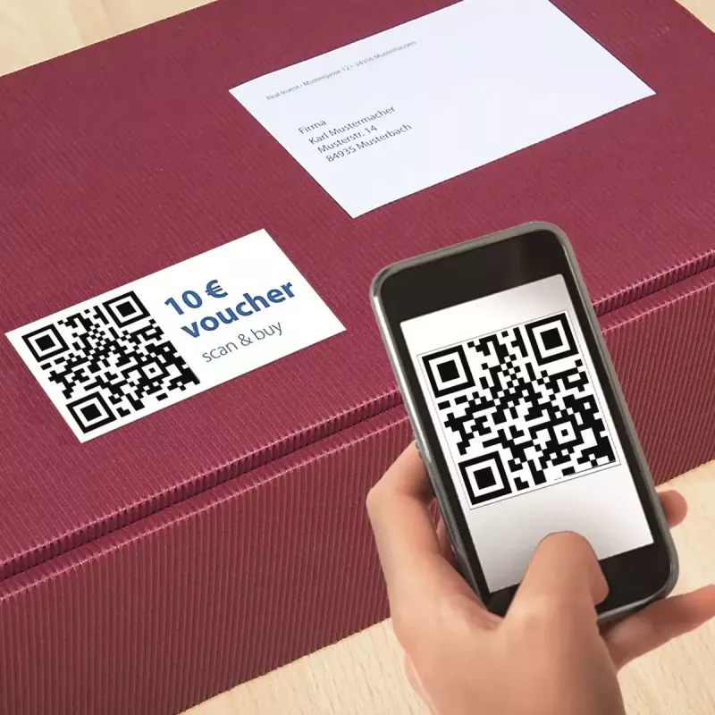 Etiqueta de impresora autoadhesiva HERMA etiquetas código QR 9643