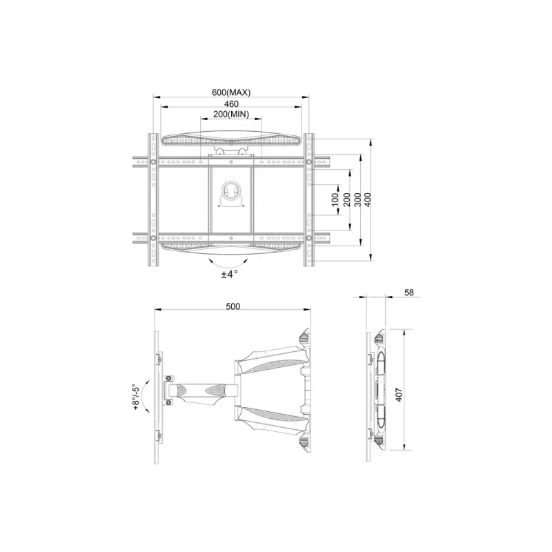 Soporte de monitor doble Full Motion Multibrackets M VESA Flexarm XL