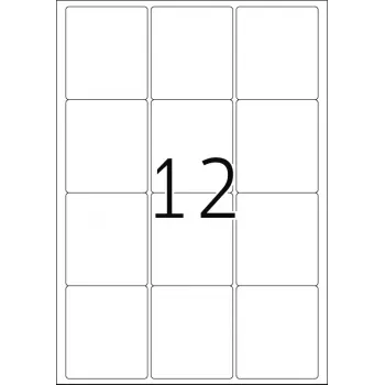 Etiqueta de impresora autoadhesiva HERMA Labels Premium A4 63,5x72 mm