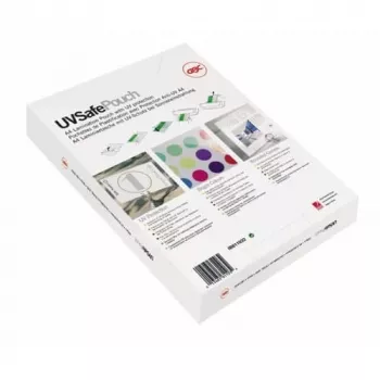 Funda de laminar GBC A4 protección UV 150 micras, brillante, A4, 100 uds.