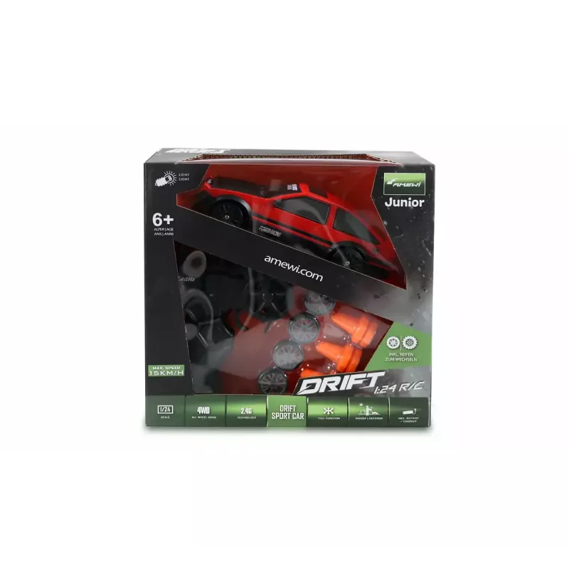Coche deportivo Amewi Drift modelo radiocontrol 1:24