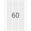 Etiqueta autoadhesiva para impresora HERMA 5116 A4 49x10 mm 1500 uds.
