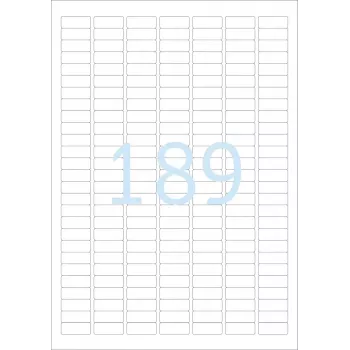 Etiquetas autoadhesivas para impresora HERMA Labels A4 25,4x10 mm blanco adherencia extrema papel mate 4725 uds.