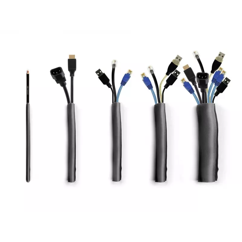 Multibrackets M Universal funda para cables Self Wrapping 10mm negro 25m