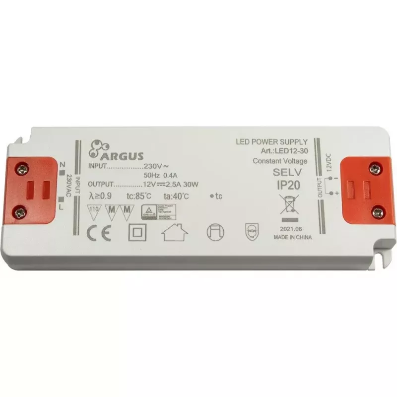 Controlador LED Inter-Tech LED12-30 30W IP20 100000h 207-253V