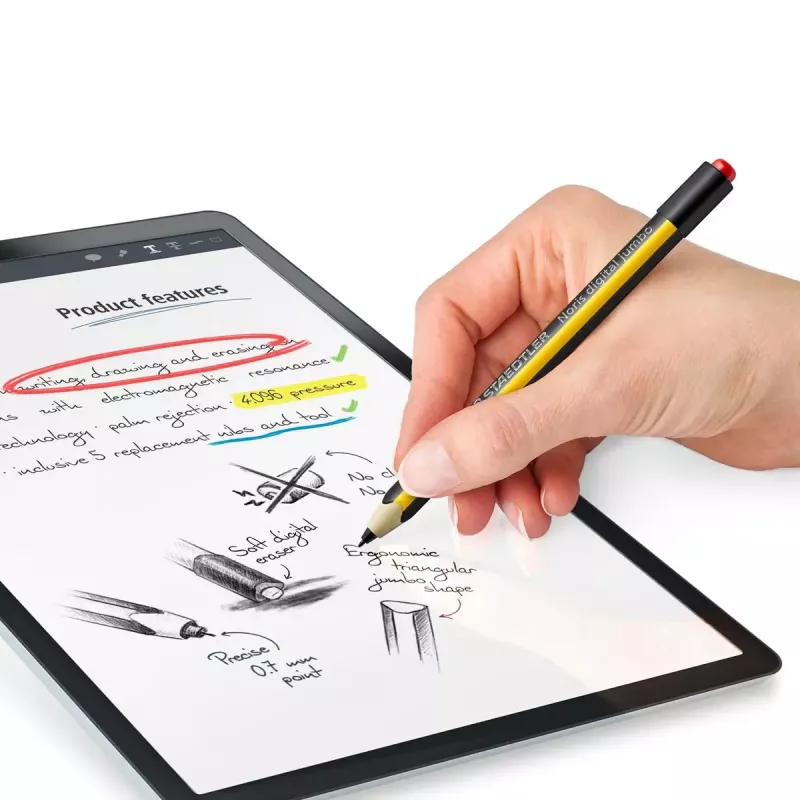 Lápiz stylus Staedtler 180J 22-1 negro amarillo