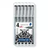 Rotulador de punta fina Staedtler 308 SB6P negro 6 uds.