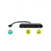 Hub USB Port Designs 900147 USB Type-C 5000 Mbit/s Negro