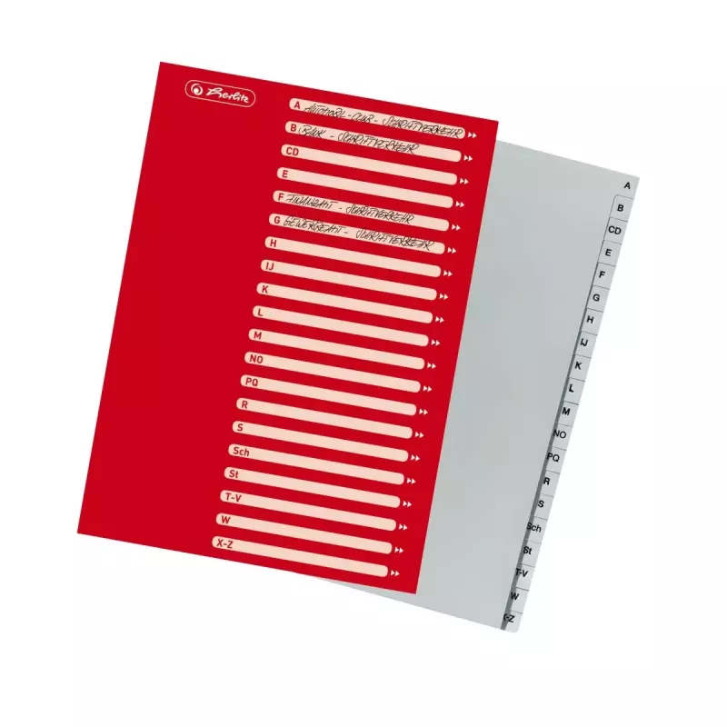 Índice alfabético de pestañas Herlitz 10843522