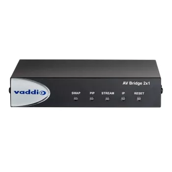 Vaddio AV Bridge 2x1, 1920 x 1080 píxeles, 60 fps, Negro, 0 - 40 °C, 20 - 80%, 480,8 mm
