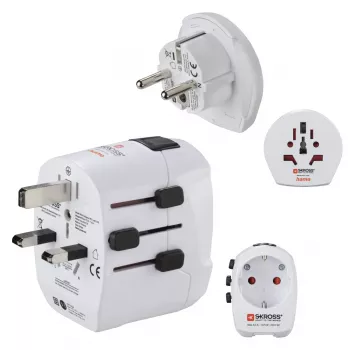 Hama World Travel Pro Light Fuente de alimentación USB Universal Blanco
