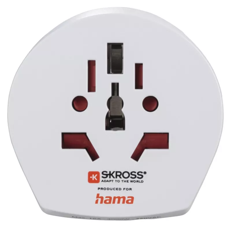 Hama World Travel Pro Light Fuente de alimentación USB Universal Blanco