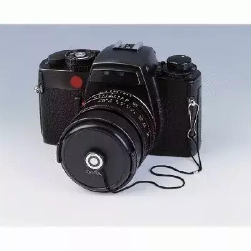 Sujetador de tapa de objetivo Hama 00005899 Negro
