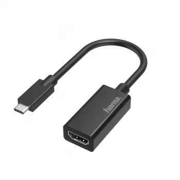 Hama 00200315 Adaptador de cable de vídeo USB Type-C HDMI Negro
