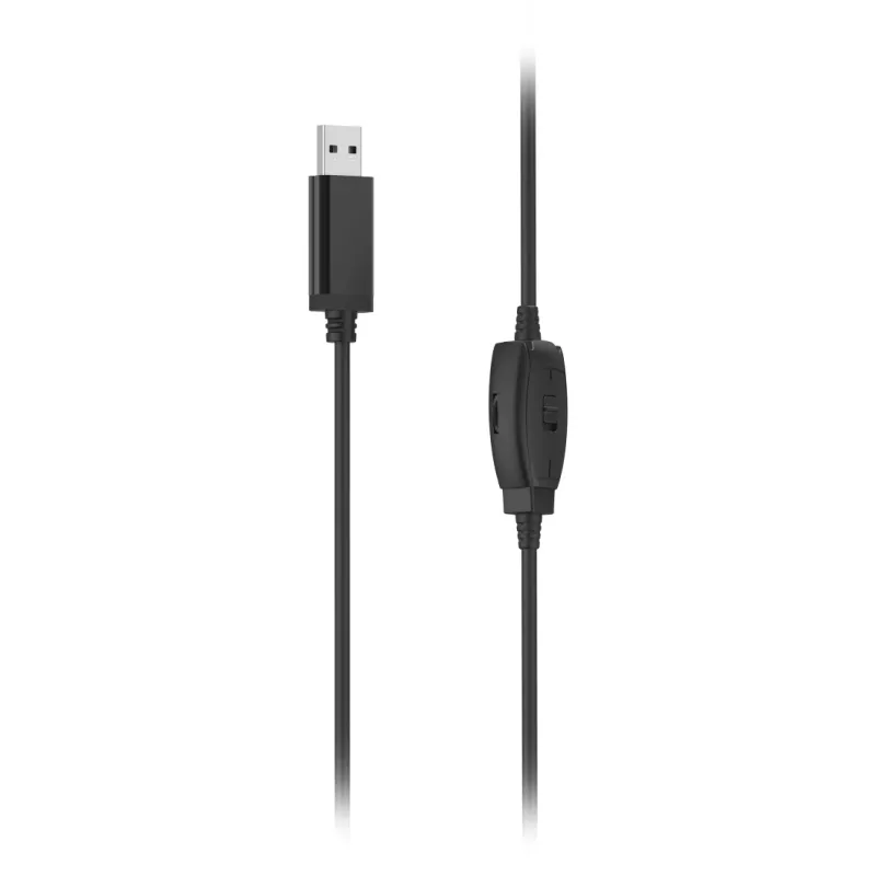 Hama HS-USB250 V2 Auriculares con cable Diadema Oficina/Callcenter USB Type-A Negro