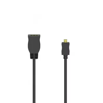 Hama 00205168 Cable HDMI 0,1 m HDMI tipo D (Micro) HDMI tipo A (Estándar) Negro
