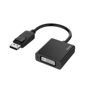 Hama 00200336 Adaptador de cable de vídeo DisplayPort DVI-I Negro