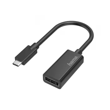 Hama 00200314 Adaptador de cable de vídeo USB Type-C DisplayPort Negro