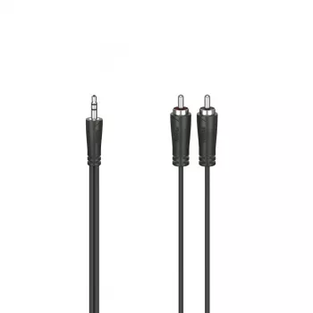Cable de audio Hama 00205110 1,5 m 3,5 mm 2 x RCA Negro