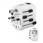 Hama World Travel Pro Adaptador de corriente universal Blanco