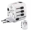 Hama World Travel Pro Adaptador de corriente universal Blanco